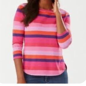 Tommy Bahama Away we goa stripe tee, 3/4 sleeve, Size Medium, NWT